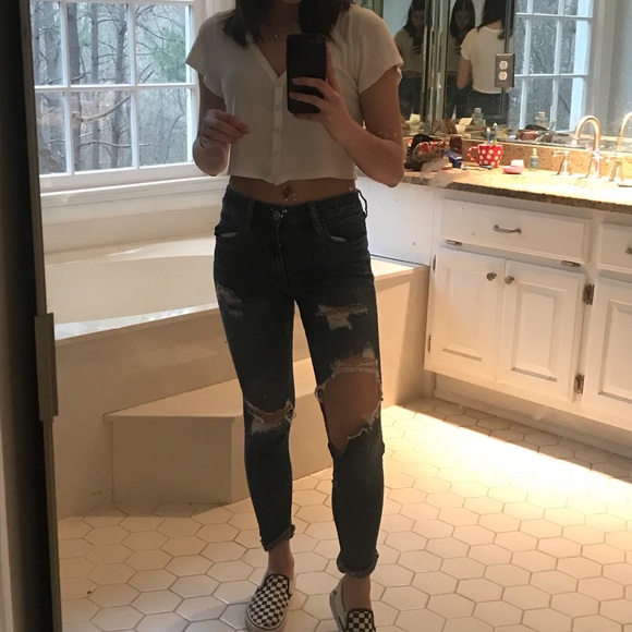 American Eagle ripped skinny jeans - Picture 2 of 3